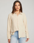 Helena White Pinstripe Button Down WOMENS chaserbrand