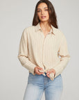 Helena White Pinstripe Button Down WOMENS chaserbrand