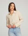 Helena White Pinstripe Button Down WOMENS chaserbrand
