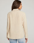 Helena White Pinstripe Button Down WOMENS chaserbrand