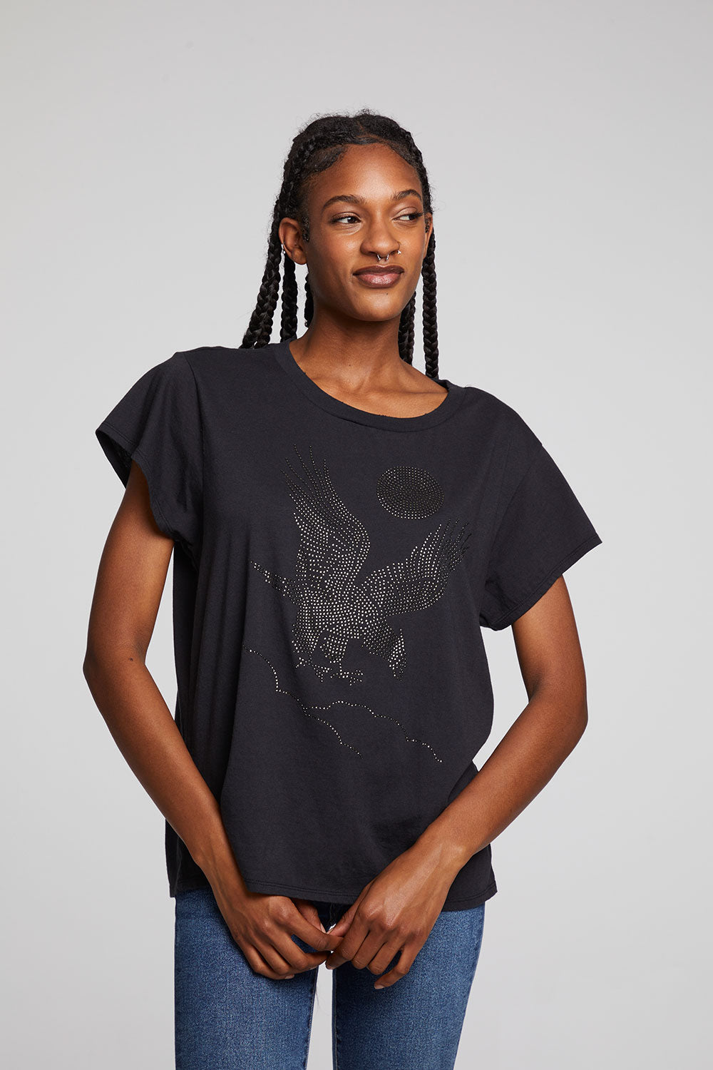 Rhinestone Eagle Tee WOMENS chaserbrand