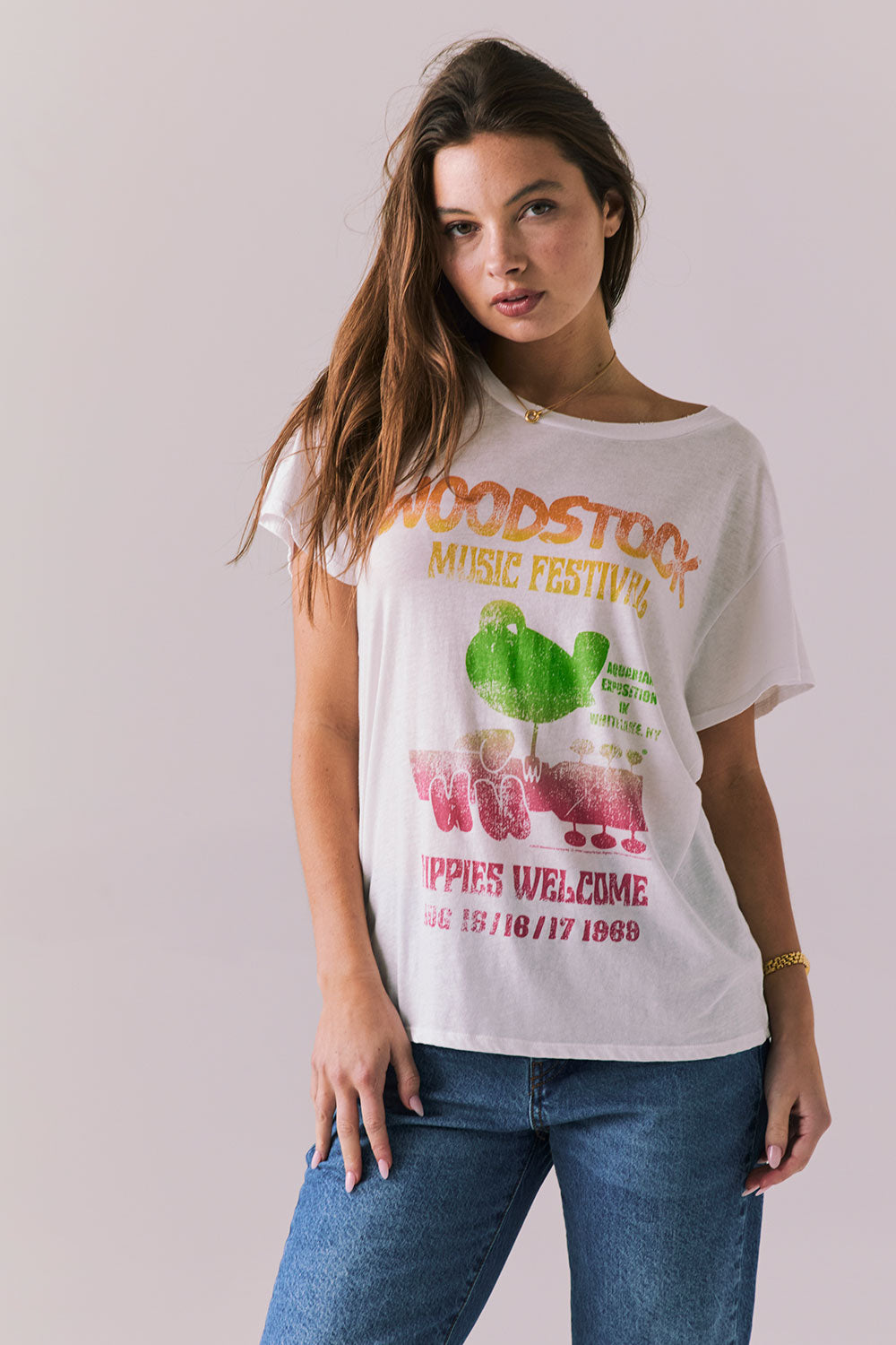 Woodstock 1969 Concert Tee Womens chaserbrand