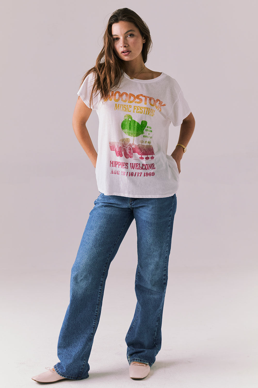 Woodstock 1969 Concert Tee Womens chaserbrand