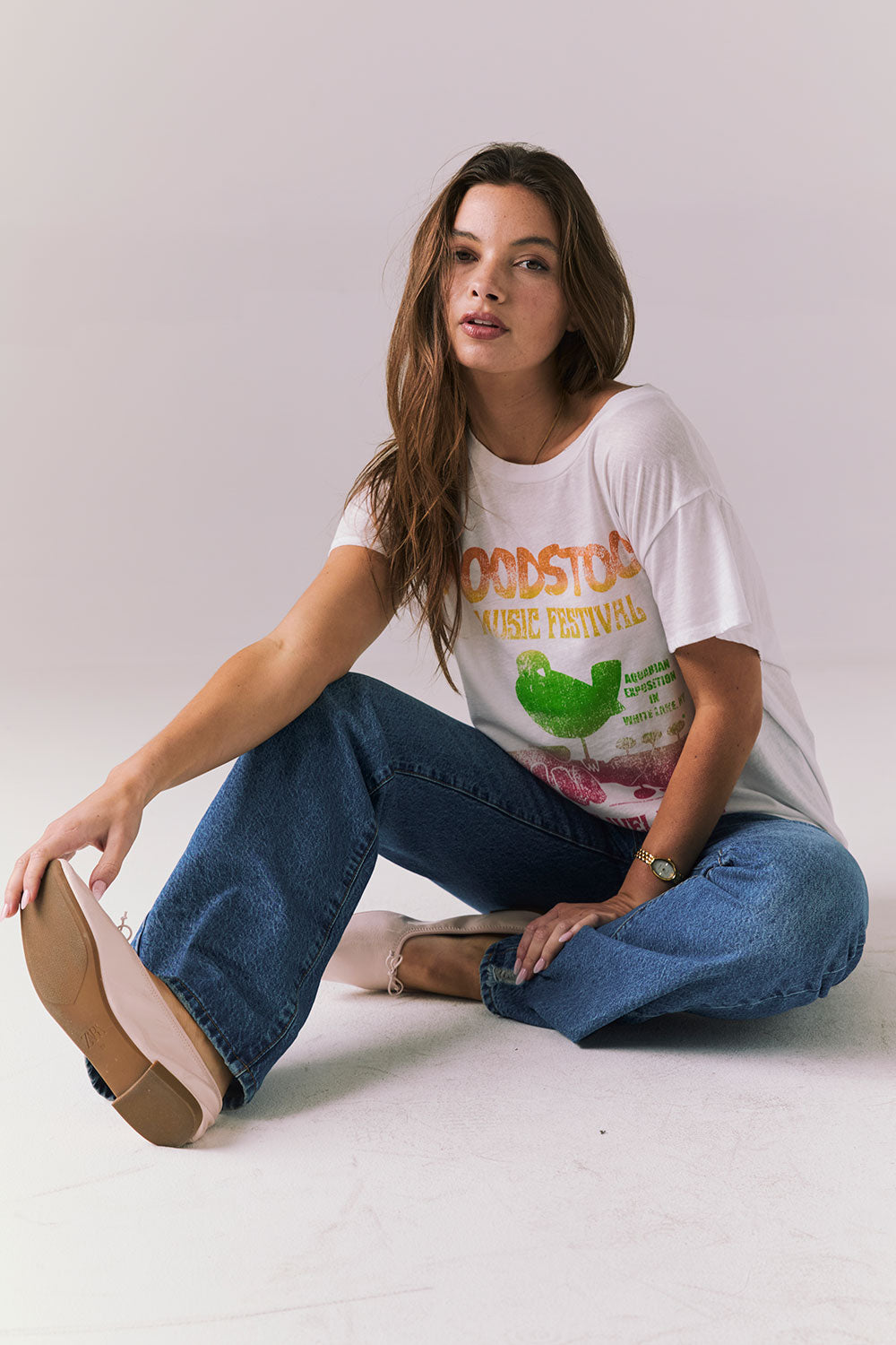 Woodstock 1969 Concert Tee Womens chaserbrand