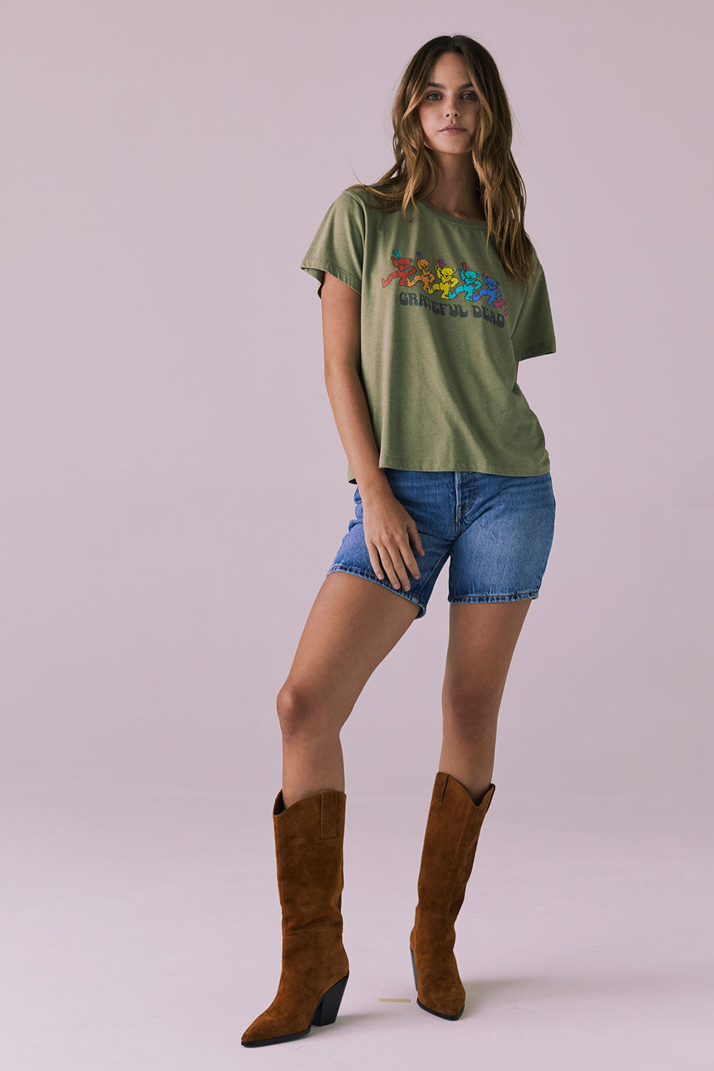 Grateful Dead Dancing Bears Tee Womens chaserbrand