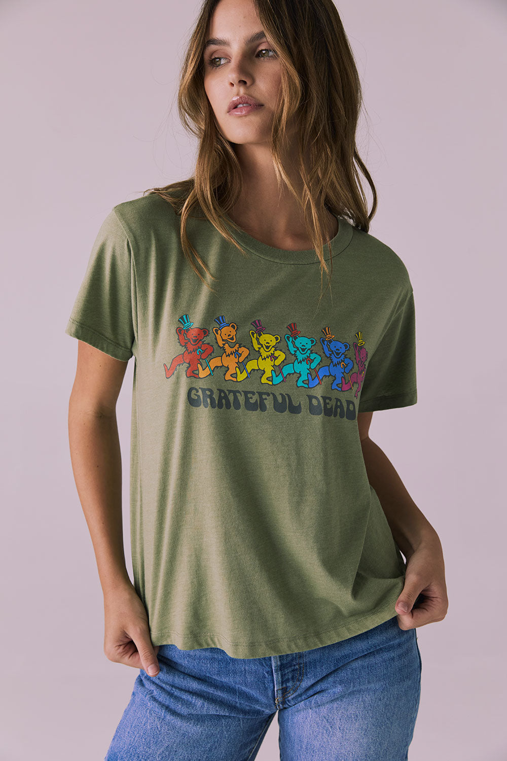 Grateful Dead Dancing Bears Tee Womens chaserbrand