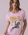 Willie Nelson Retro Logo Tee Womens chaserbrand