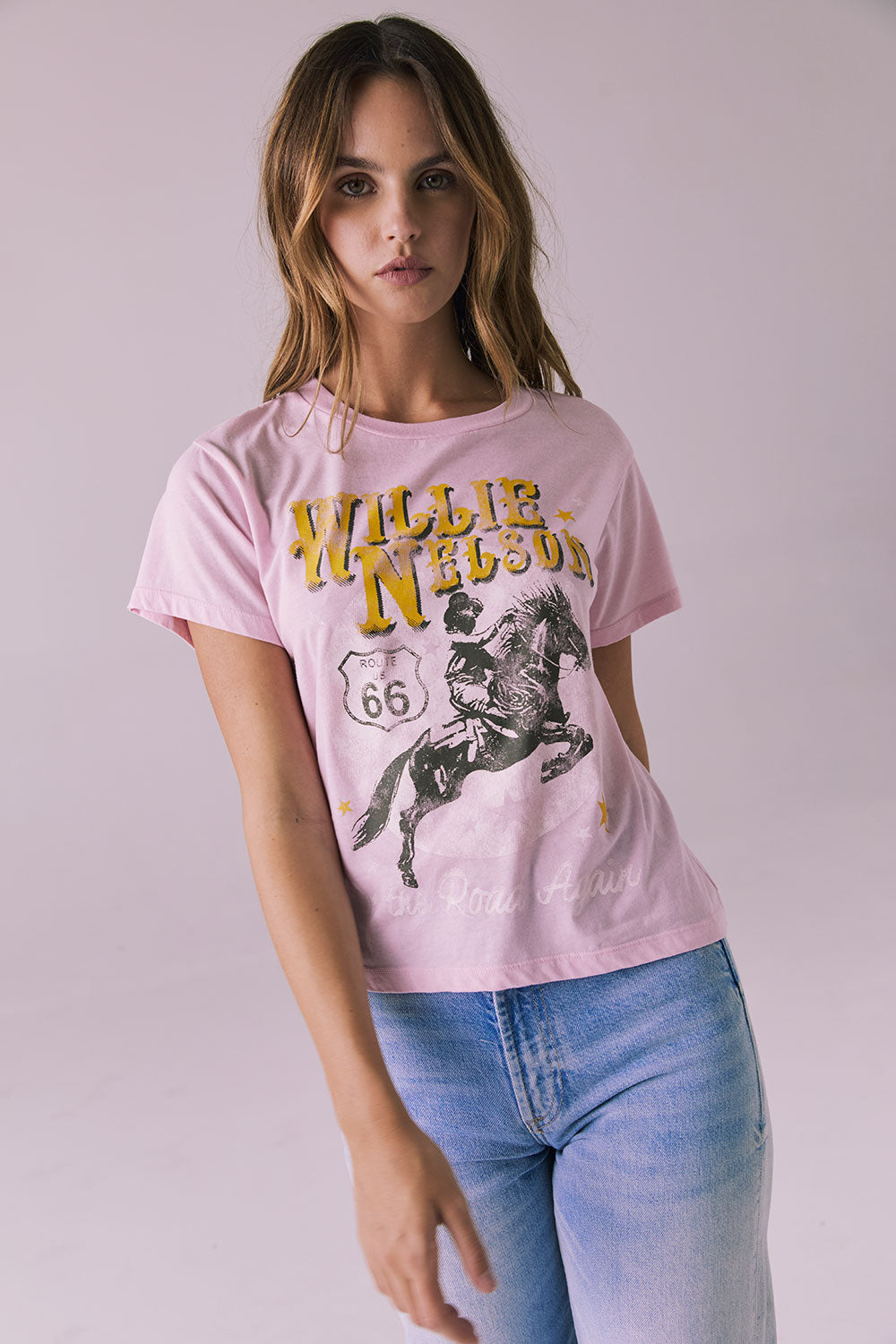 Willie Nelson Retro Logo Tee Womens chaserbrand