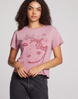 New York Dolls Script Logo Crewneck Tee Womens chaserbrand