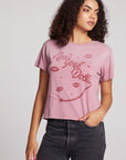 New York Dolls Script Logo Crewneck Tee Womens chaserbrand