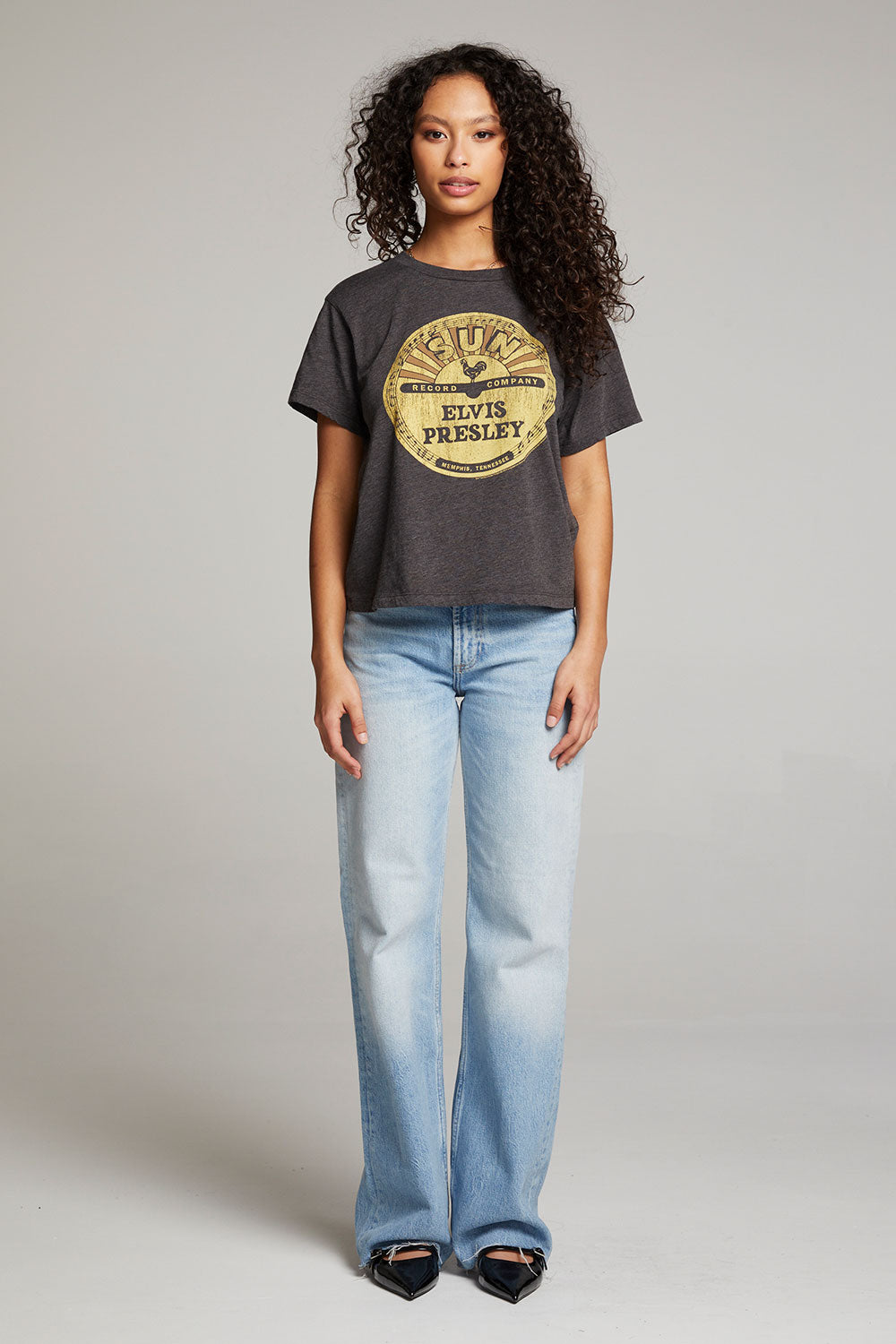 Sun Records Elvis Vinyl Crewneck Tee WOMENS chaserbrand