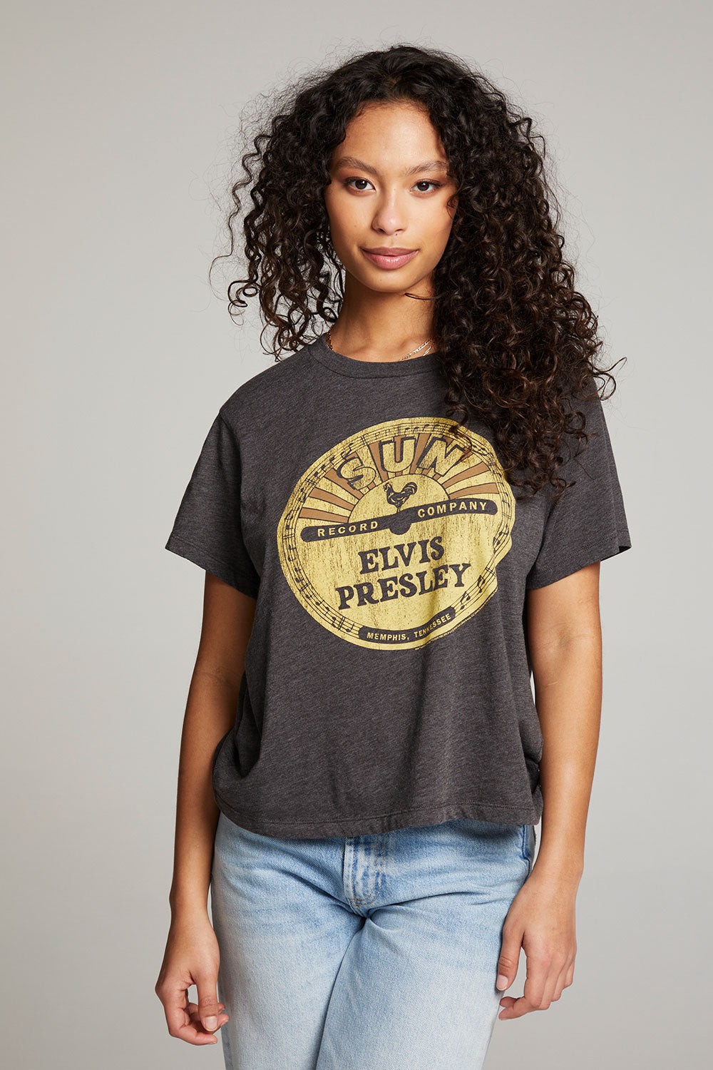Sun Records Elvis Vinyl Crewneck Tee WOMENS chaserbrand