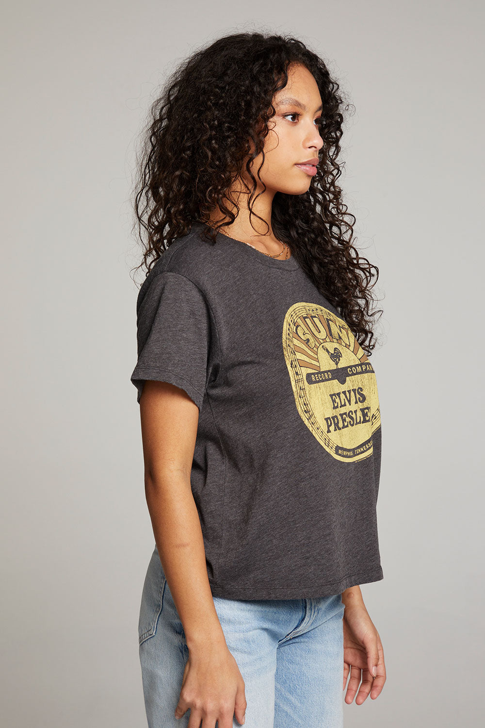 Sun Records Elvis Vinyl Crewneck Tee WOMENS chaserbrand