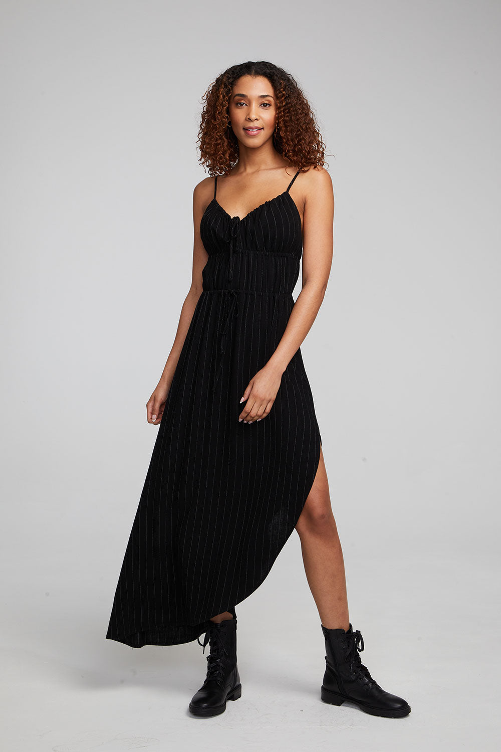 Shirley Beverly Pinstripe Slip Dress WOMENS chaserbrand