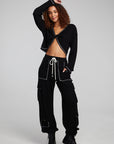 Briaa Shadow Black Long Sleeve Tee WOMENS chaserbrand