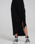 Lindsay Shadow Black Midi Skirt WOMENS chaserbrand