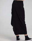Lindsay Shadow Black Midi Skirt WOMENS chaserbrand