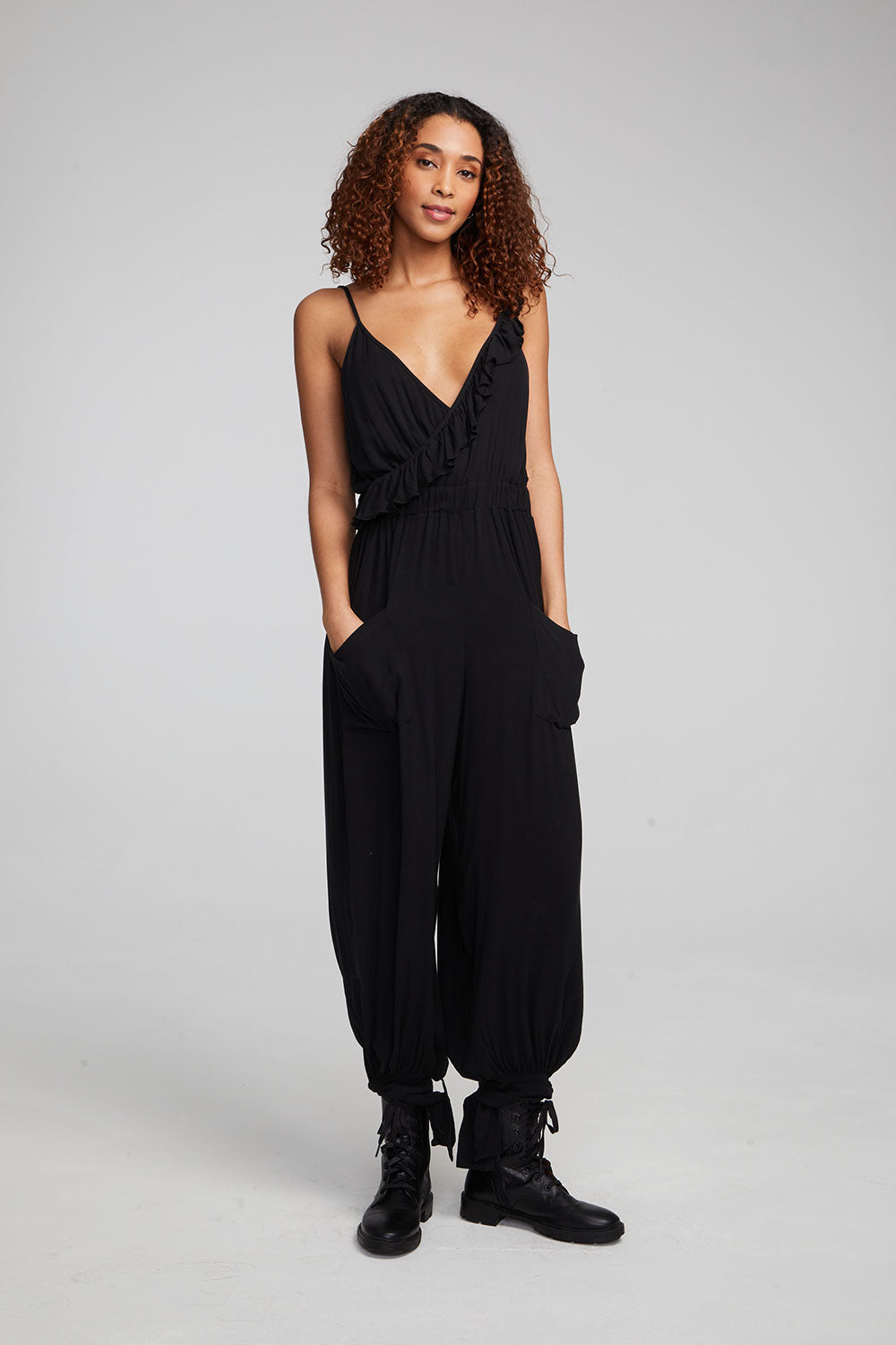 Slash Shadow Black Jumpsuit - Main Image