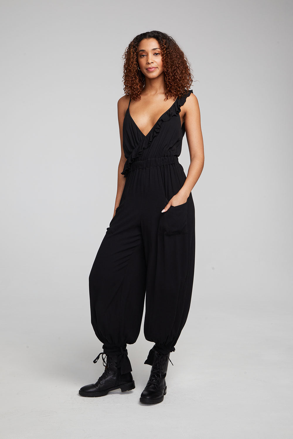 Slash Shadow Black Jumpsuit WOMENS chaserbrand