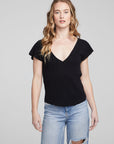 Page Shadow Star Black Tee WOMENS chaserbrand