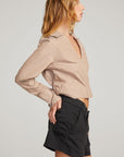 Haley Whiskey Stripe Blouse WOMENS chaserbrand