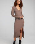 Palm Deep Taupe Midi Dress WOMENS chaserbrand