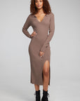 Palm Deep Taupe Midi Dress WOMENS chaserbrand