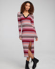 Palm Roxy Stripe Midi Dress WOMENS chaserbrand