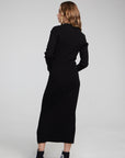 Palm Shadow Black Midi Dress WOMENS chaserbrand