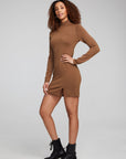 Edita Deep Taupe Mini Dress WOMENS chaserbrand