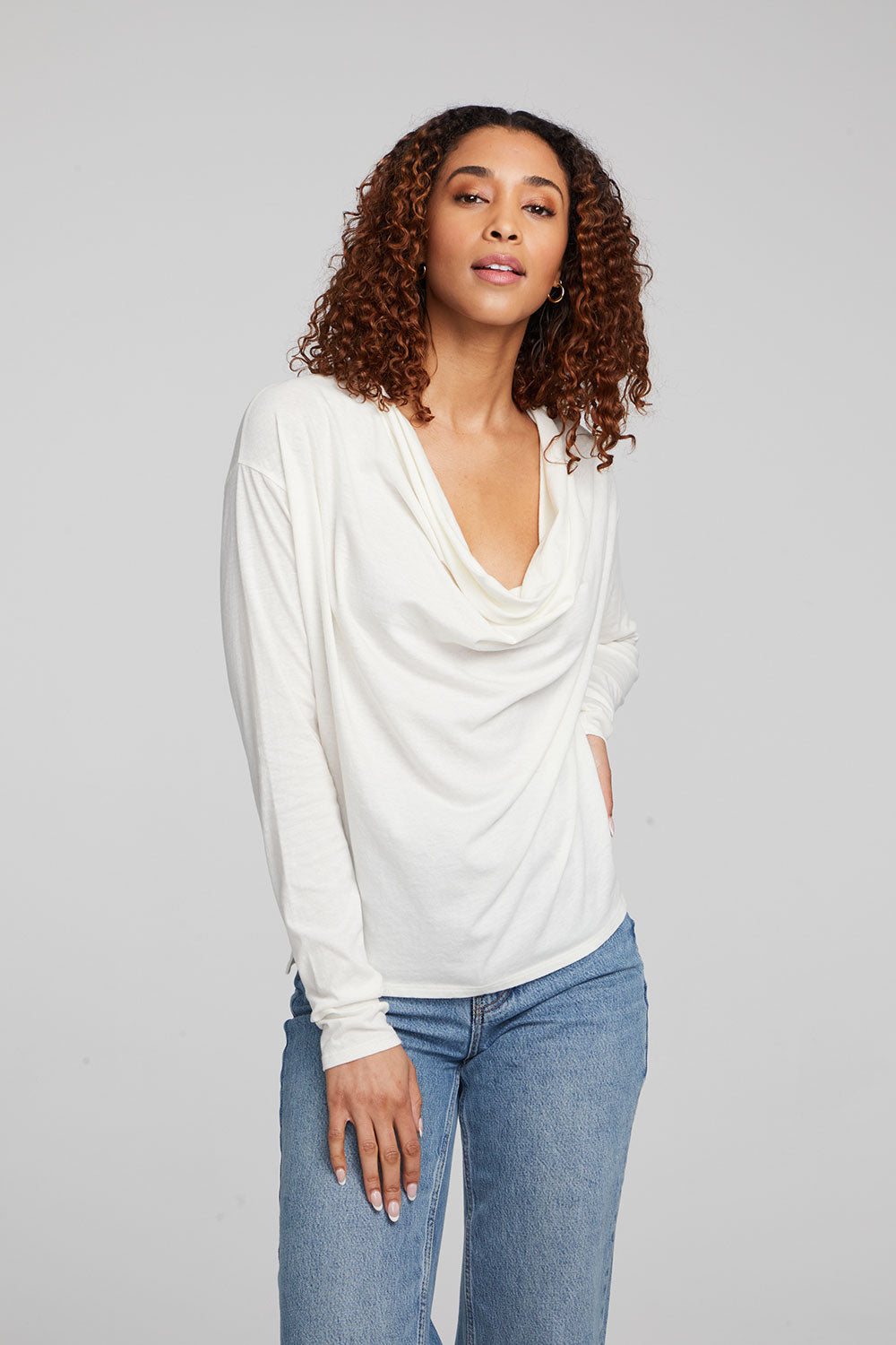 Mela Bright White Long Sleeve WOMENS chaserbrand