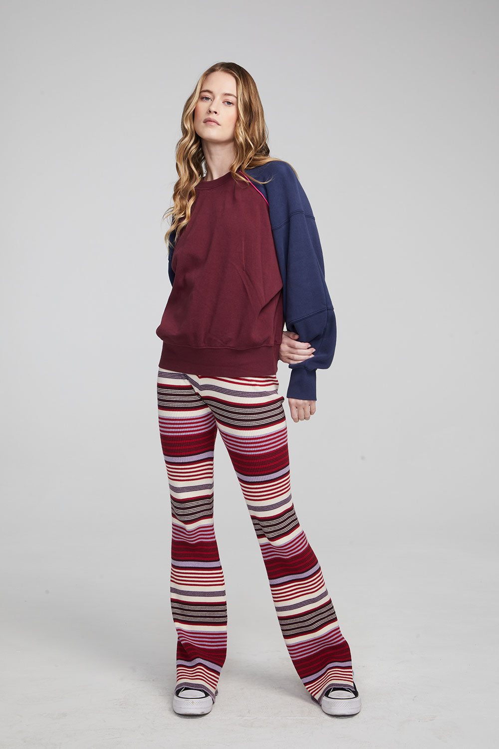 Harvard Wine Red and Mood Indigo Pullover WOMENS chaserbrand