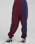 Yale Wine Red and Indigo Jogger WOMENS chaserbrand