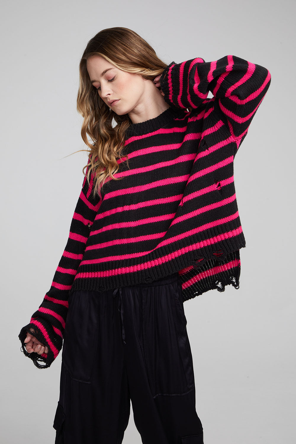 Jax Melrose Stripe Pullover WOMENS chaserbrand