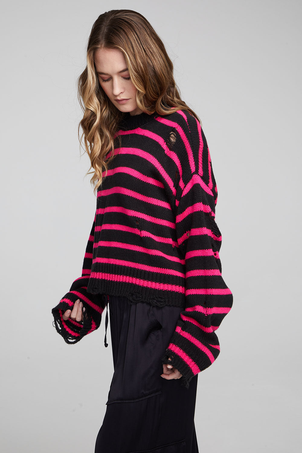 Jax Melrose Stripe Pullover WOMENS chaserbrand