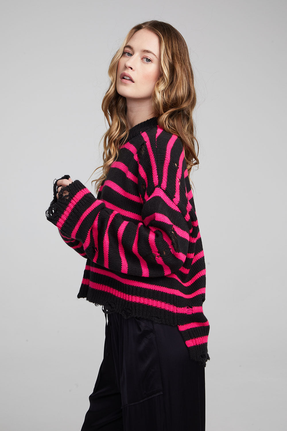 Jax Melrose Stripe Pullover WOMENS chaserbrand