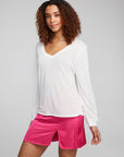 Kara Bright White Long Sleeve WOMENS chaserbrand