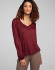 Kara Wine Red Long Sleeve WOMENS chaserbrand