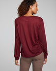 Kara Wine Red Long Sleeve WOMENS chaserbrand