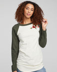 Poppy Embroidery Football Long Sleeve WOMENS chaserbrand