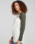 Poppy Embroidery Football Long Sleeve WOMENS chaserbrand
