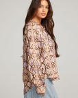 Denver Python Print Blouse WOMENS chaserbrand