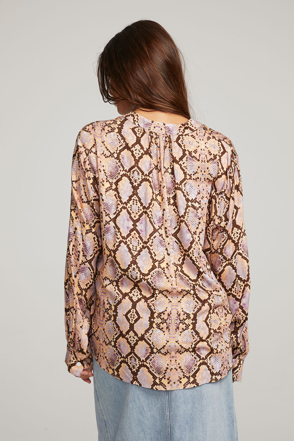 Denver Python Print Blouse WOMENS chaserbrand