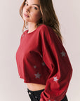 Distressed Stars Long Sleeve