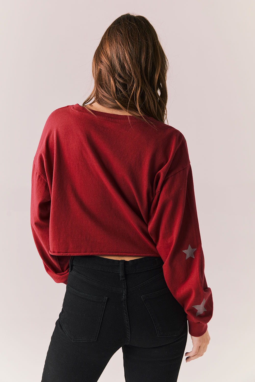 Distressed Stars Long Sleeve
