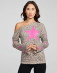 Leopard Star Long Sleeve WOMENS chaserbrand