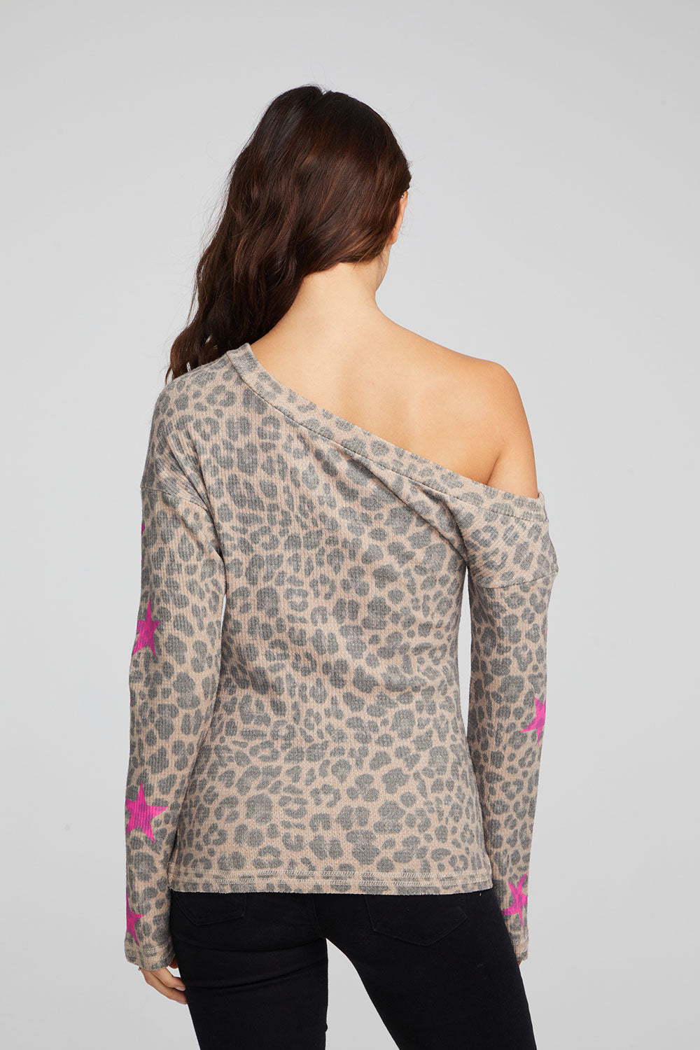 Leopard Star Long Sleeve WOMENS chaserbrand