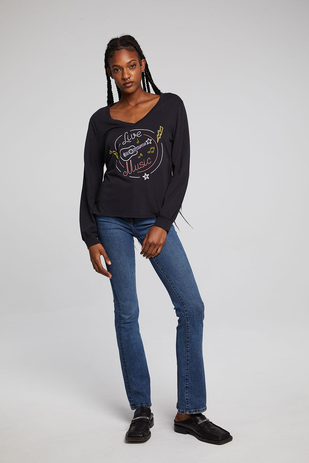 Live Music Long Sleeve WOMENS chaserbrand