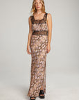 Belle Python Print Maxi Dress WOMENS chaserbrand