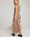 Belle Python Print Maxi Dress WOMENS chaserbrand